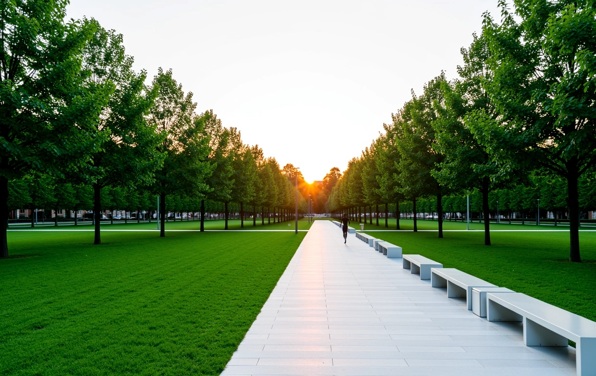 Active lifestyle outdoor paths